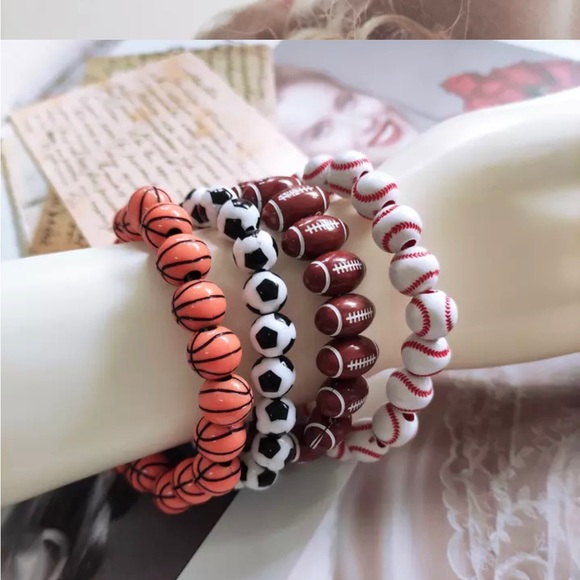 NWT elastic bracelet —football - Picture 2 of 2